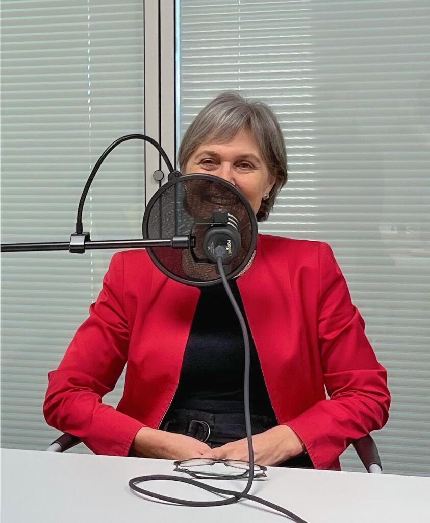 Regierungsrätin Silvia Thalmann Gut im Podcast Interview